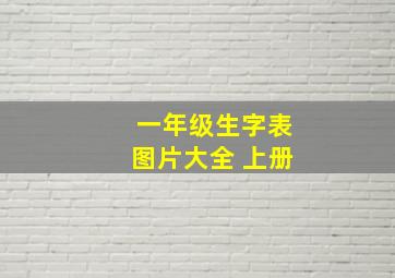 一年级生字表图片大全 上册